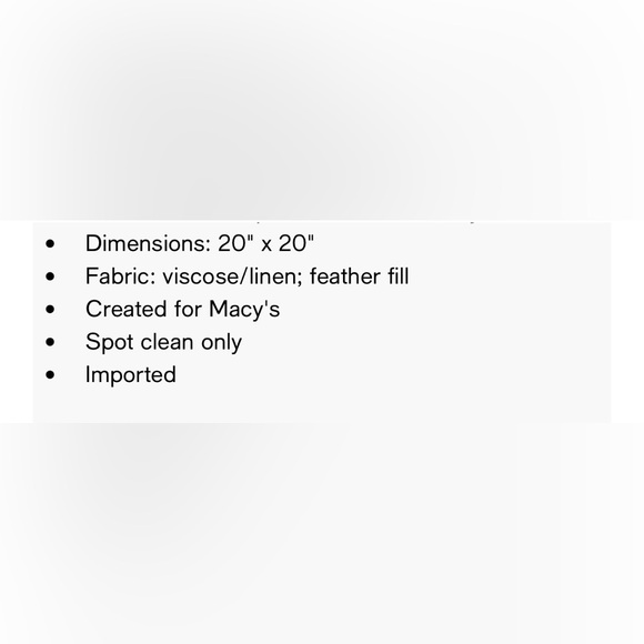 Lacourte Fun Flower Embroidered 20" Square Decorative Pillow, Created for Macy's - Picture 9 of 9